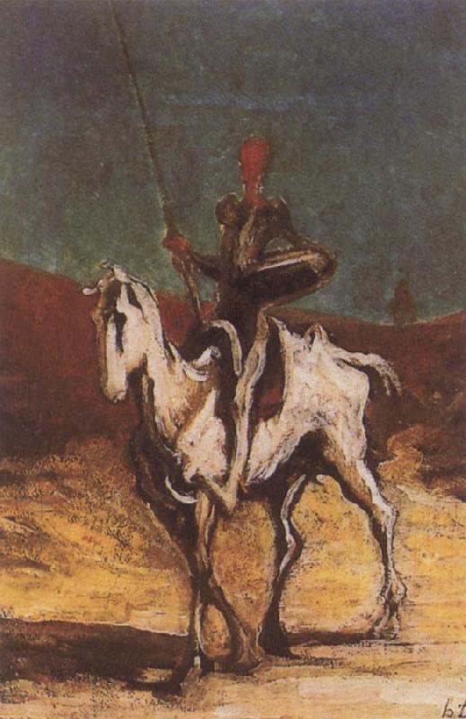 Honore  Daumier Don Quixote and Sancho Pansa Sweden oil painting art